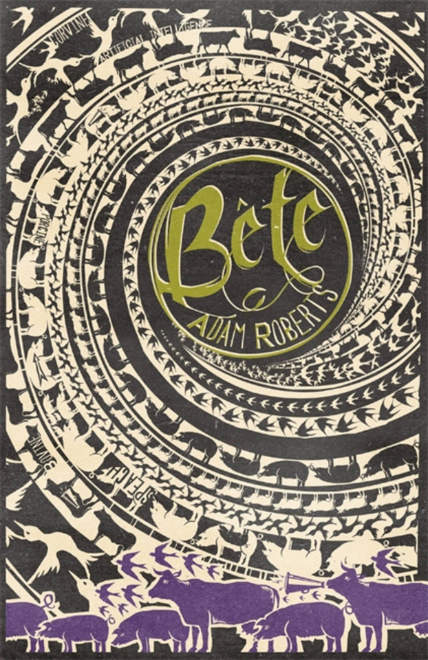Bête book cover by Adam Roberts