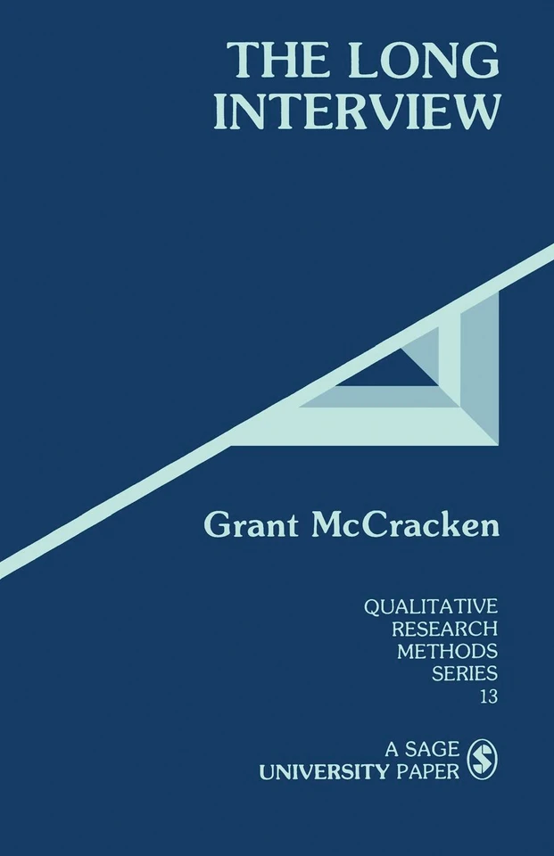 The Long Interview (Qualitative Research Methods) book cover by Grant McCracken