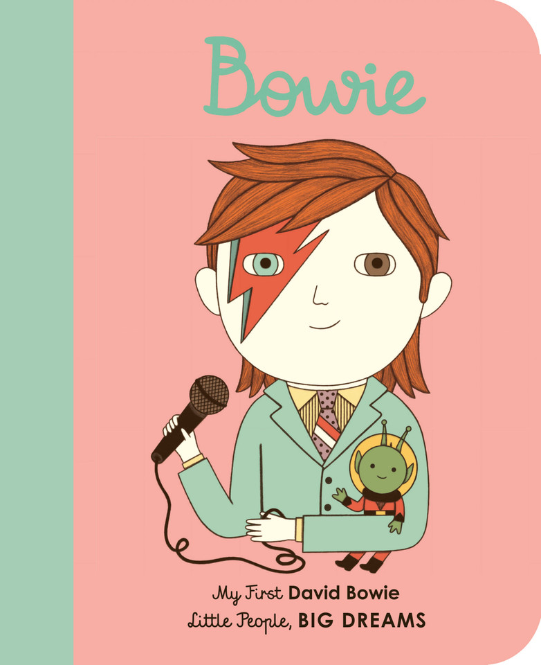 David Bowie: My First David Bowie [BOARD BOOK] (Little People, BIG DREAMS) book cover by Maria Isabel Sanchez Vegara