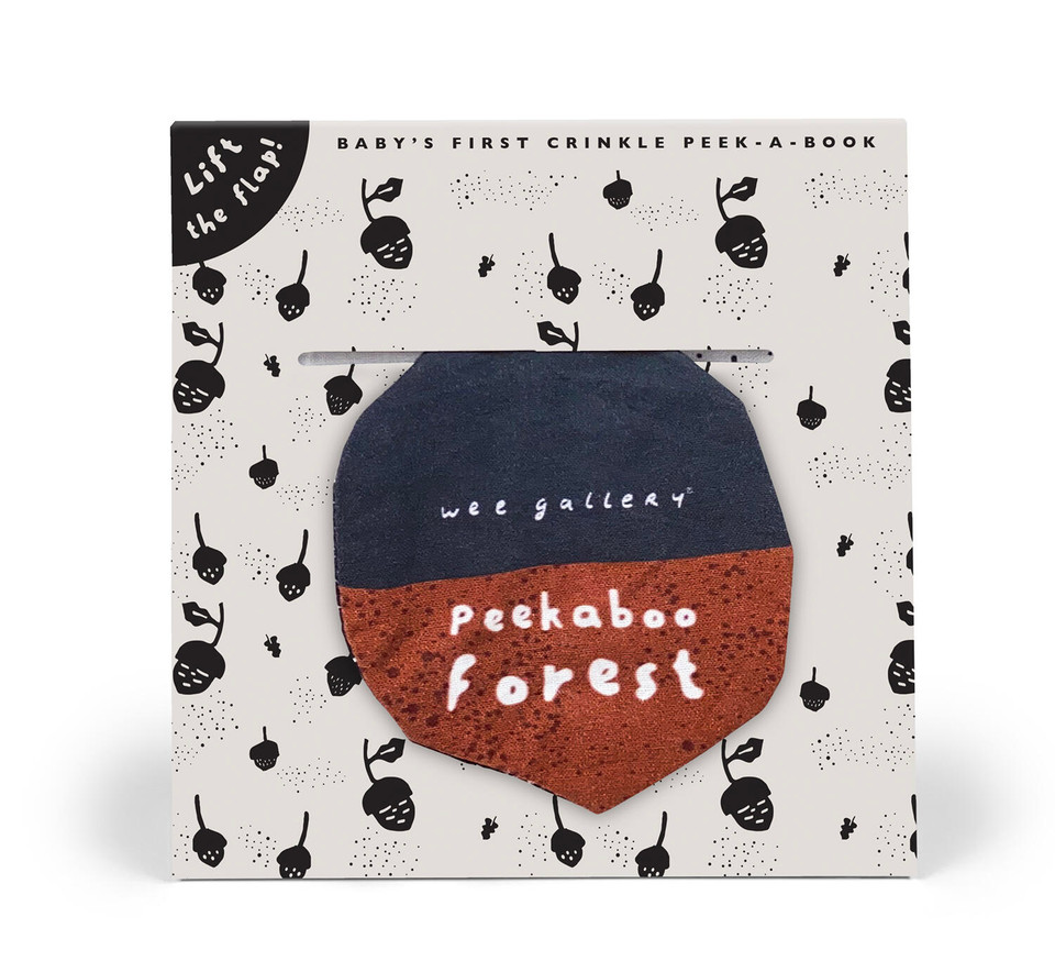 Peekaboo Forest: Baby's First Crinkle Peek-A-Book - Lift the flap! (Wee Gallery Peekaboo Cloth Books) book cover by Surya Sajnani
