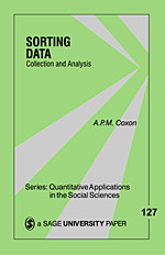 Sorting Data: Collection and Analysis (Quantitative Applications in the Social Sciences) book cover by A. P. M. Coxon