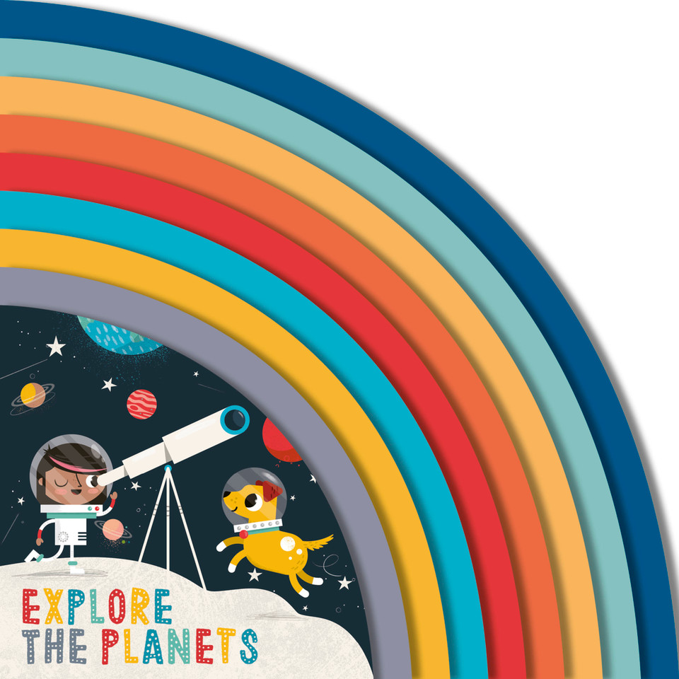 Explore the Planets (Adventures of Evie and Juno) book cover by Carly Madden