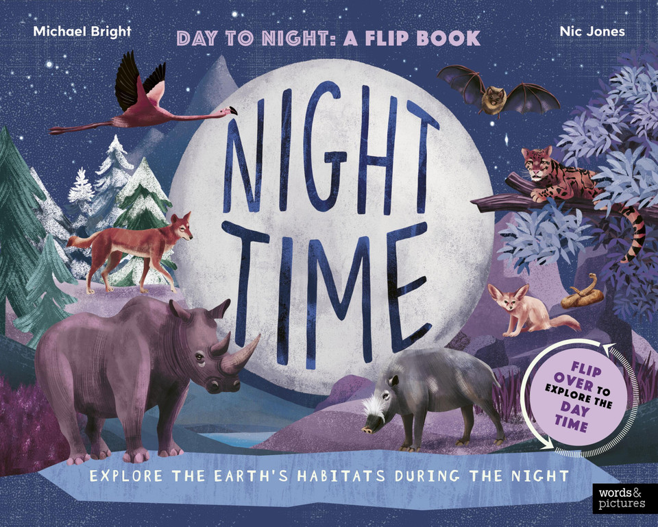 Daytime and Night-time: Explore the earth’s habitats during the day and night book cover by Michael Bright