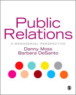 Public Relations: A Managerial Perspective book cover by Danny Moss, Barbara DeSanto