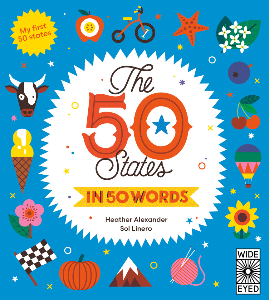 The 50 States in 50 Words: My First 50 States (Americana) book cover by Heather Alexander