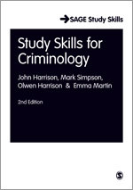 Study Skills for Criminology (SAGE Study Skills Series) book cover by John Harrison, Mark Simpson, Olwen Harrison, Emma Martin