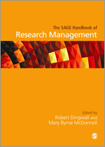 The SAGE Handbook of Research Management book cover by 