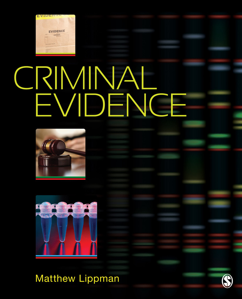 Criminal Evidence book cover by Matthew Lippman