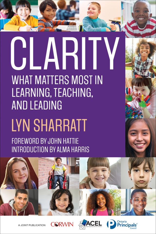 CLARITY: What Matters MOST in Learning, Teaching, and Leading book cover by Lyn Sharratt