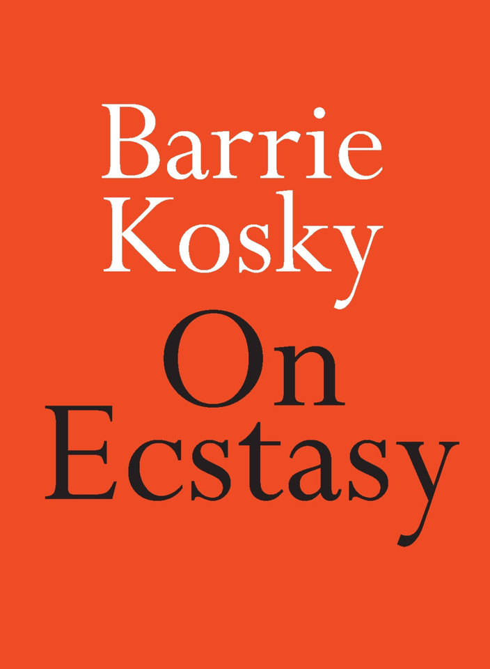 On Ecstasy (On Series) book cover by Barrie Kosky