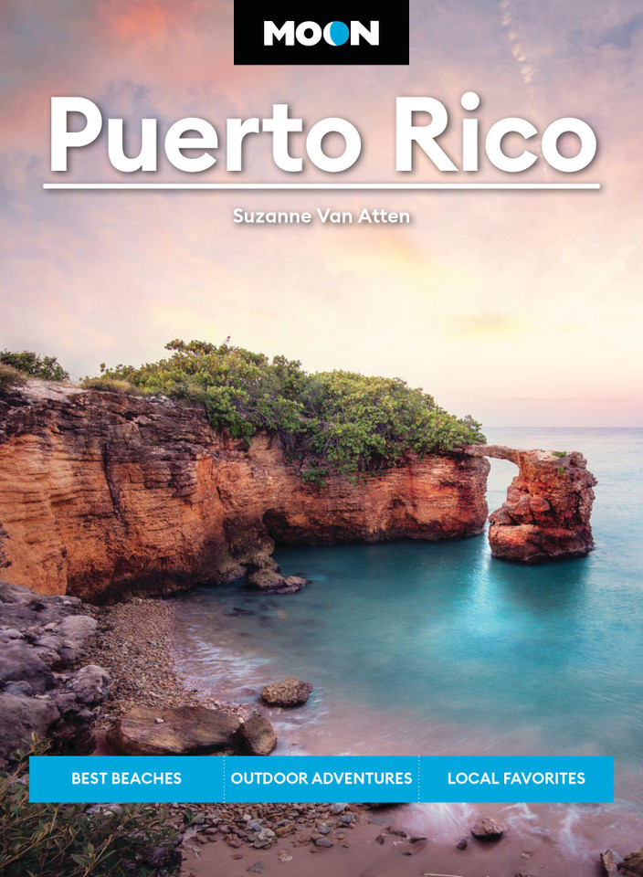 Moon Puerto Rico: Best Beaches, Outdoor Adventures, Local Favorites (Moon Latin America & Caribbean Travel Guide) book cover by Suzanne Van Atten, Moon Travel Guides