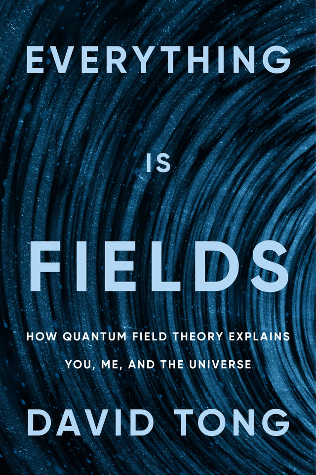 Everything Is Fields: How Quantum Field Theory Explains You, Me, and the Universe book cover by David Tong