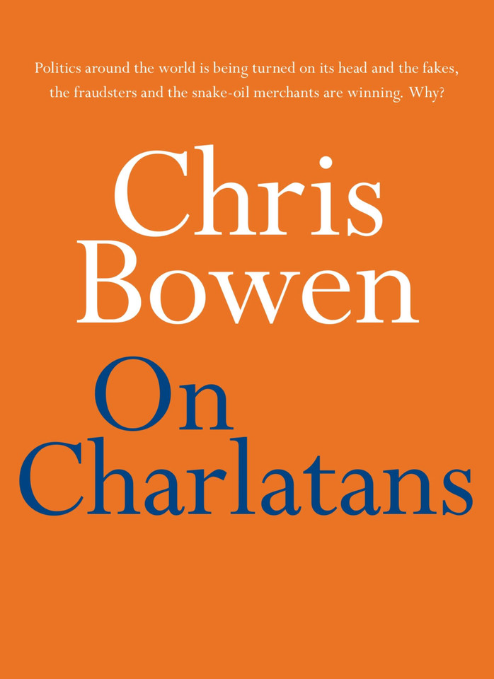 On Charlatans (On Series) book cover by Chris Bowen