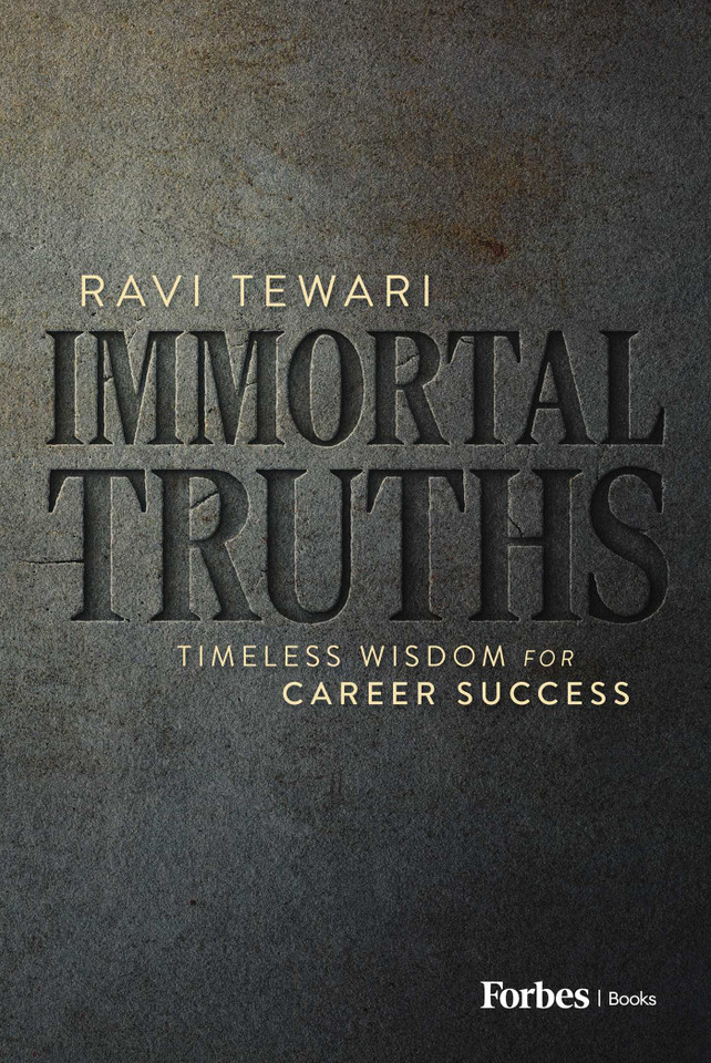 Immortal Truths: Timeless Wisdom for Career Success book cover by Ravi Tewari