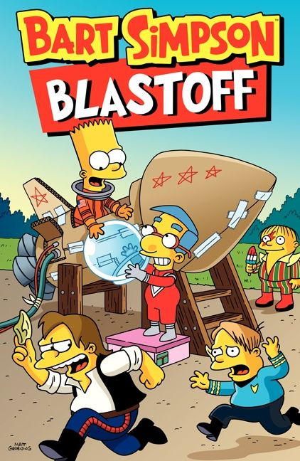 Bart Simpson Blastoff book cover by Matt Groening