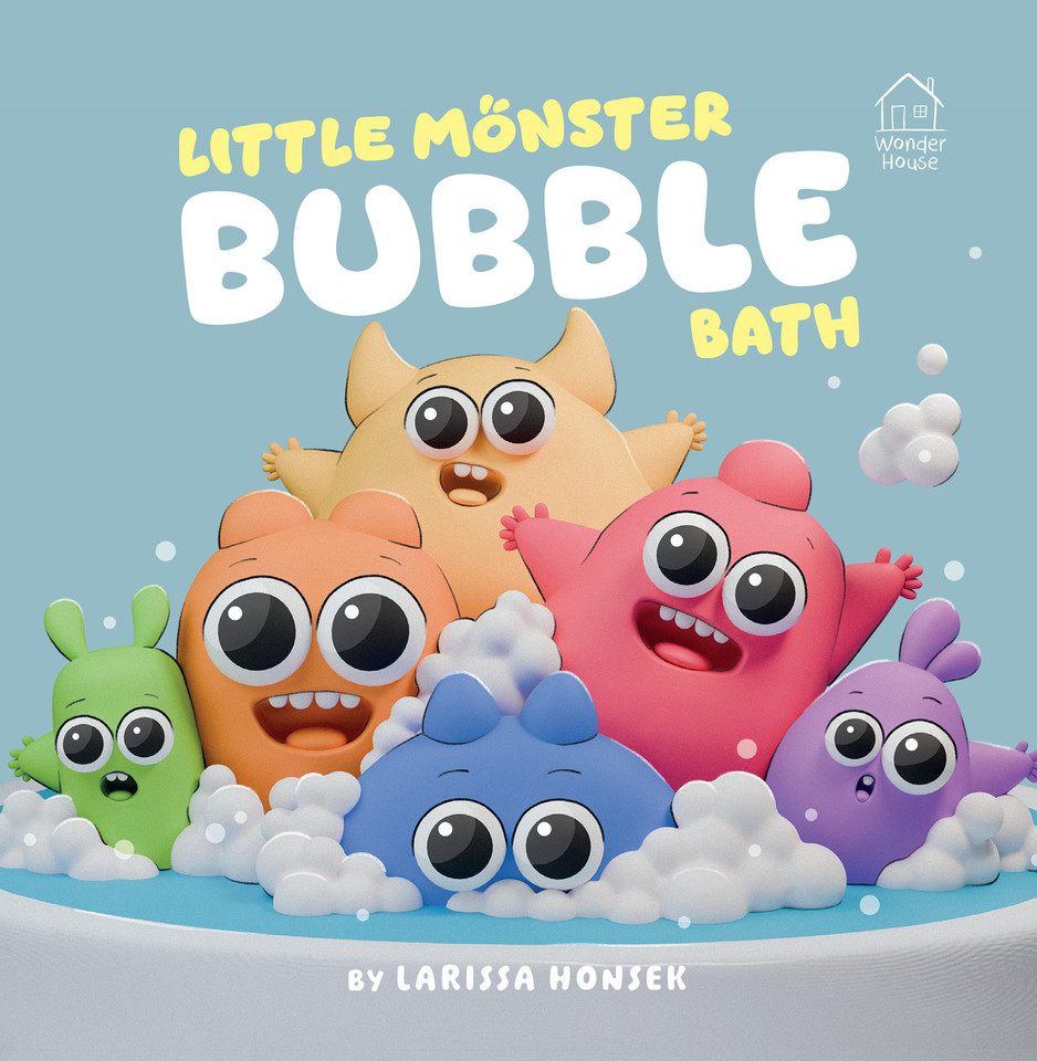Little Monster Bubble Bath book cover by Larissa Honsek