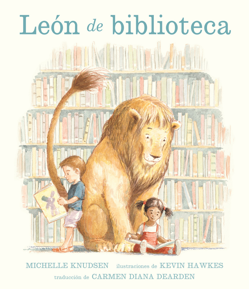 León de biblioteca book cover by Michelle Knudsen