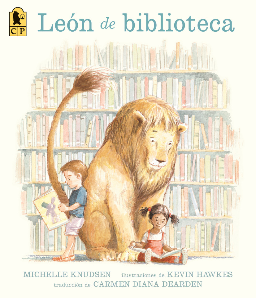 León de biblioteca book cover by Michelle Knudsen