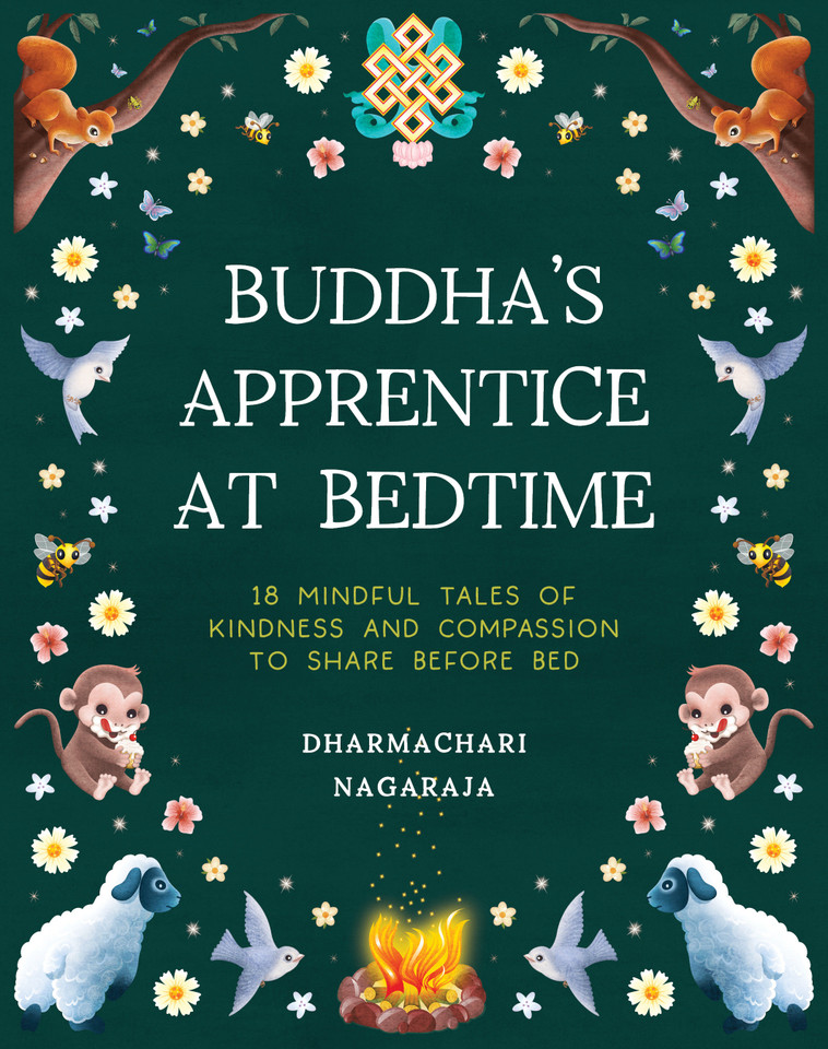 The Buddha's Apprentice at Bedtime: 18 Mindful Tales of Kindness and Compassion to Share Before Bed book cover by Dharmachari Nagaraja