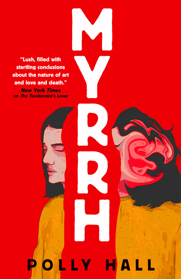 Myrrh book cover by Polly Hall