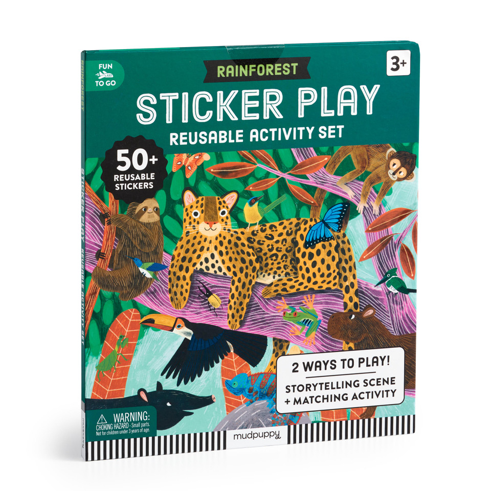 Rainforest Sticker Play Reusable Activity Set book cover by Mudpuppy