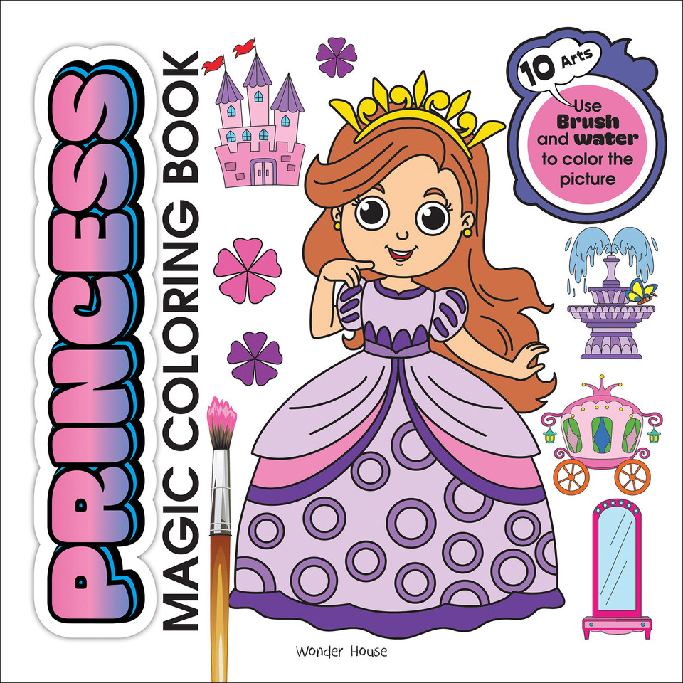 Princess Magic Coloring Book book cover by Wonder House Books