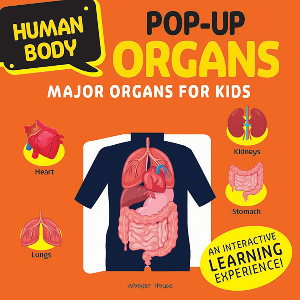 Human Body Pop-up ORGANS Major organs for Kids book cover by Wonder House Books