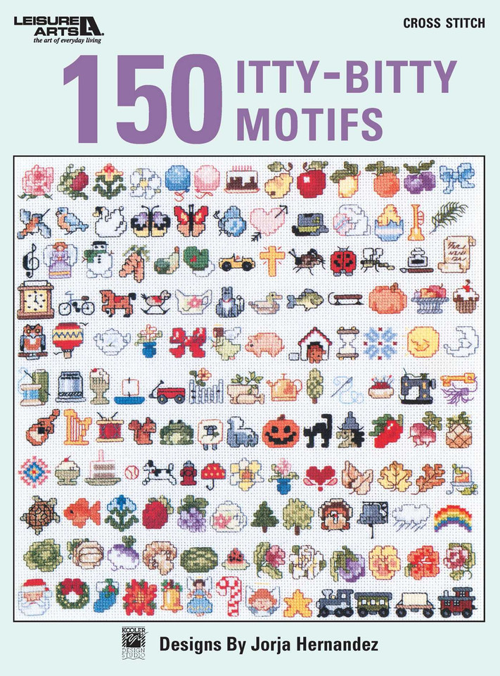 150 Itty-Bitty Motifs book cover by Jorja Hernandez