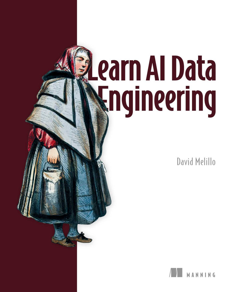 Learn AI Data Engineering book cover by David Melillo