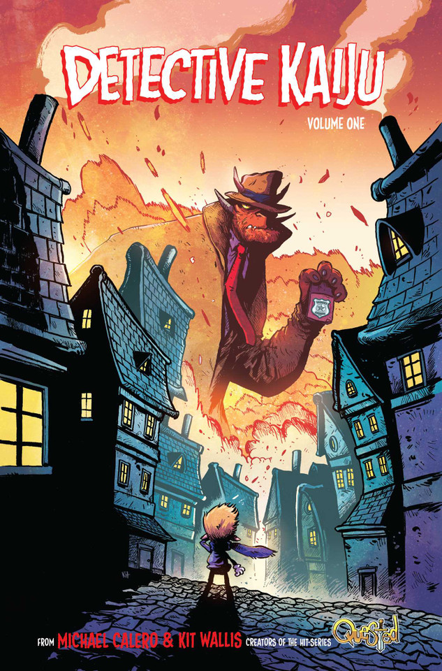 Detective Kaiju book cover by Michael Calero