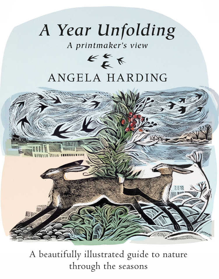 A Year Unfolding: A Printmaker's View book cover by Angela Harding
