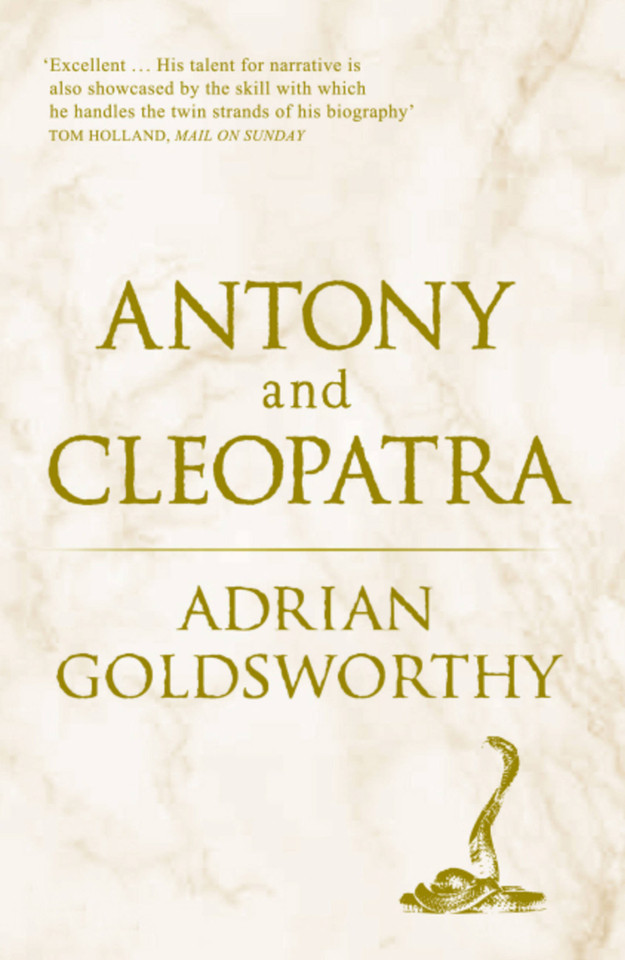 Antony and Cleopatra book cover by Adrian Goldsworthy