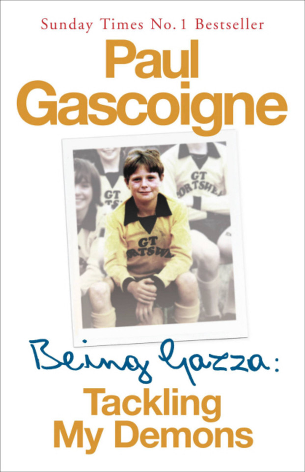 Being Gazza book cover by Hunter Davies