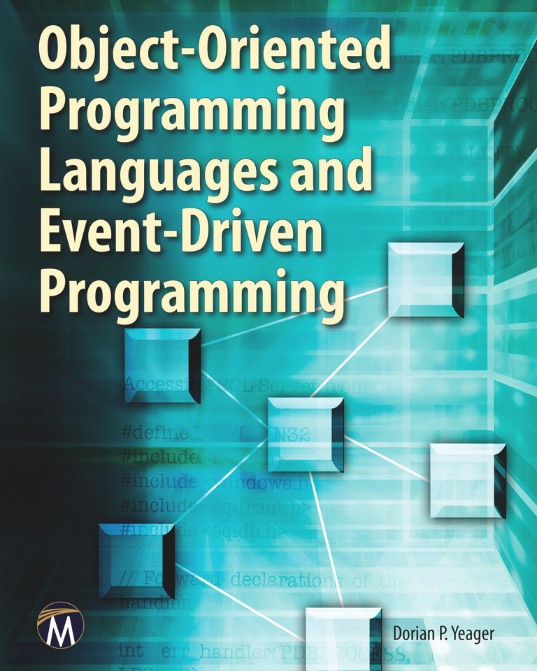 Object-Oriented Programming Languages and Event-Driven Programming [9781936420377]