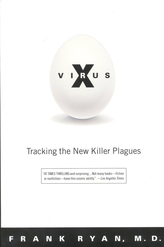 Virus X: Tracking the New Killer Plagues book cover by Frank Ryan