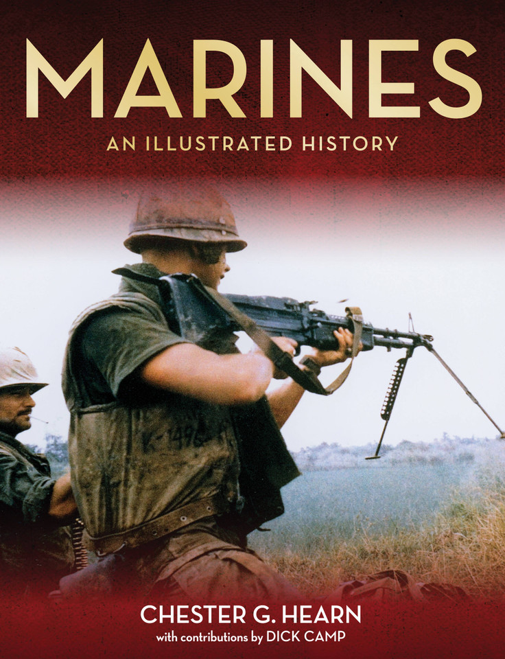 Marines: An Illustrated History book cover by Chester G. Hearn