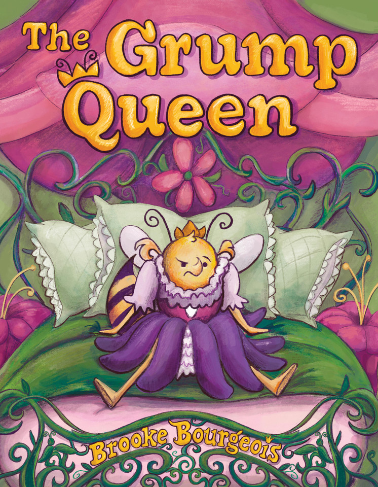 The Grump Queen book cover by Brooke Bourgeois