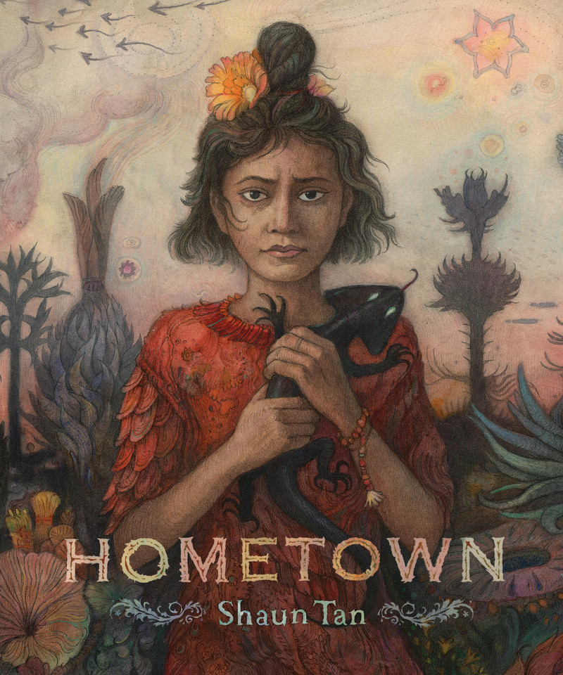 Hometown book cover by Shaun Tan