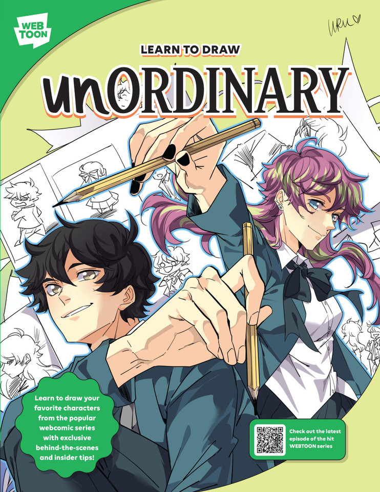 Learn to Draw unOrdinary: Learn to draw your favorite characters from the popular webcomic series with exclusive behind-the-scenes and insider tips! (WEBTOON) book cover by WEBTOON Entertainment, Walter Foster Creative Team, Uru-chan