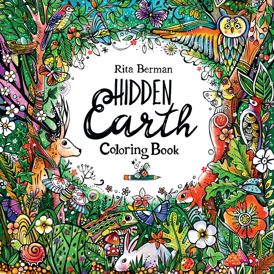 Hidden Earth Coloring Book (A Rita Berman Hidden Wonders Book) book cover by Rita Berman