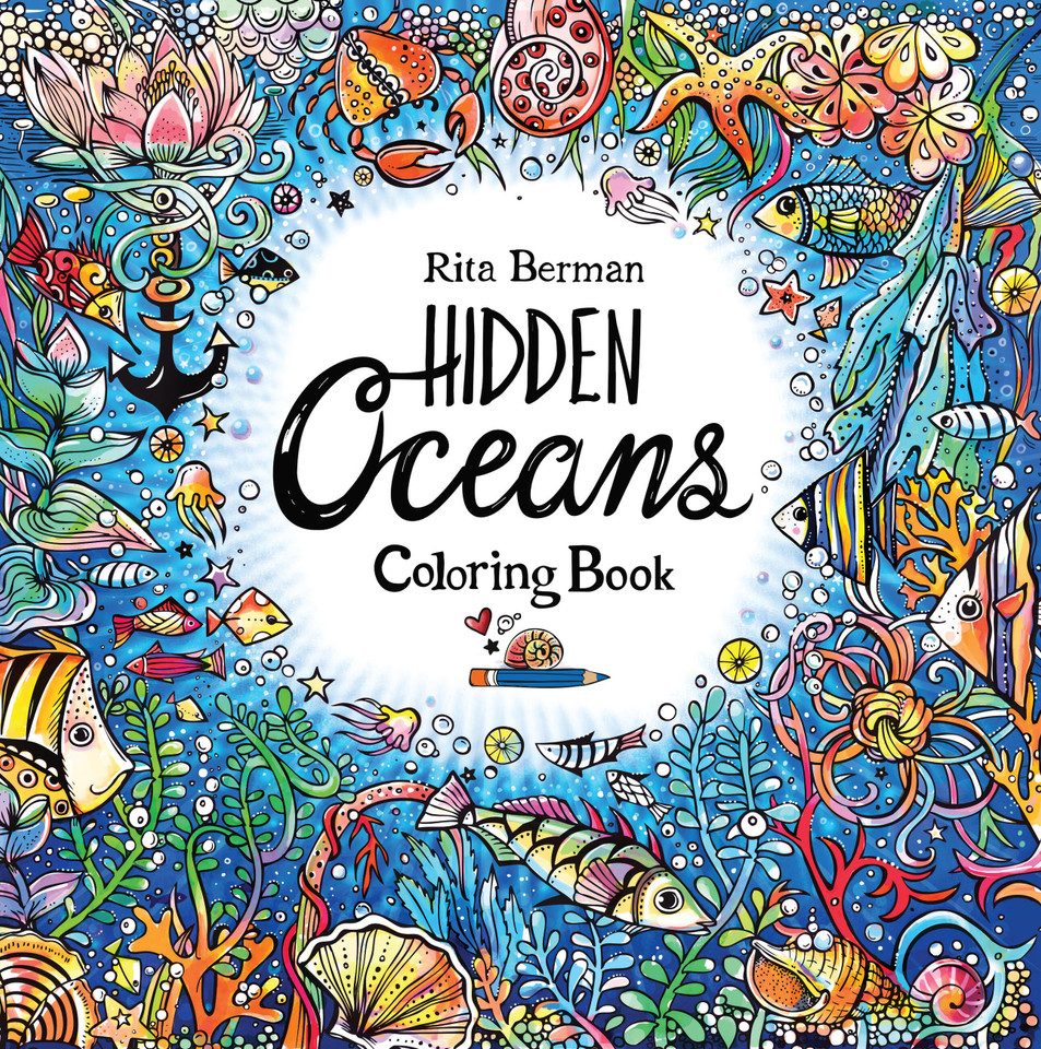 Hidden Oceans Coloring Book (A Rita Berman Hidden Wonders Book) book cover by Rita Berman