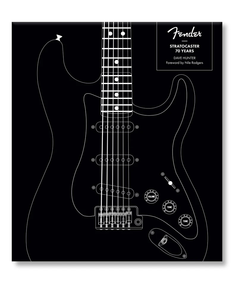 Fender Stratocaster 70 Years book cover by Dave Hunter