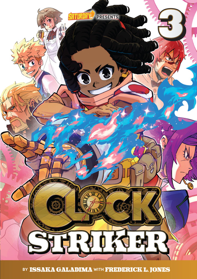Clock Striker, Volume 3: The Cogs in the Machine (Saturday AM TANKS / Clock Striker) book cover by Issaka Galadima, Saturday AM, Frederick L. Jones