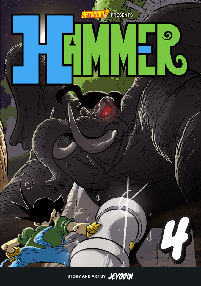 Hammer, Volume 4: Stud vs. The Jungle King (Saturday AM TANKS / Hammer) book cover by Jey Odin, Saturday AM