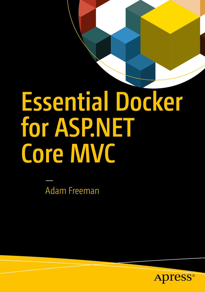 Essential Docker for ASP.NET Core MVC book cover by Adam Freeman