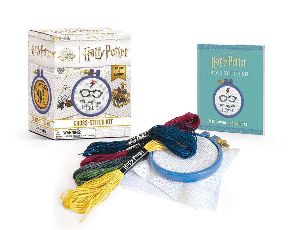 Harry Potter Cross-Stitch Kit (RP Minis) book cover by Running Press