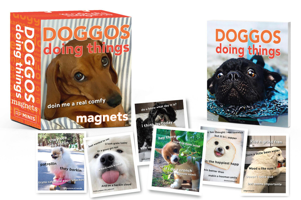 Doggos Doing Things Magnets (RP Minis) book cover by Doing Things Media