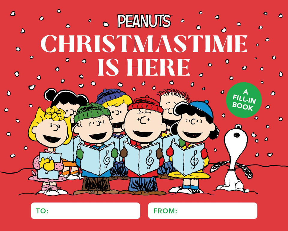 Peanuts: Christmastime Is Here: A Fill-In Book book cover by Charles M. Schulz