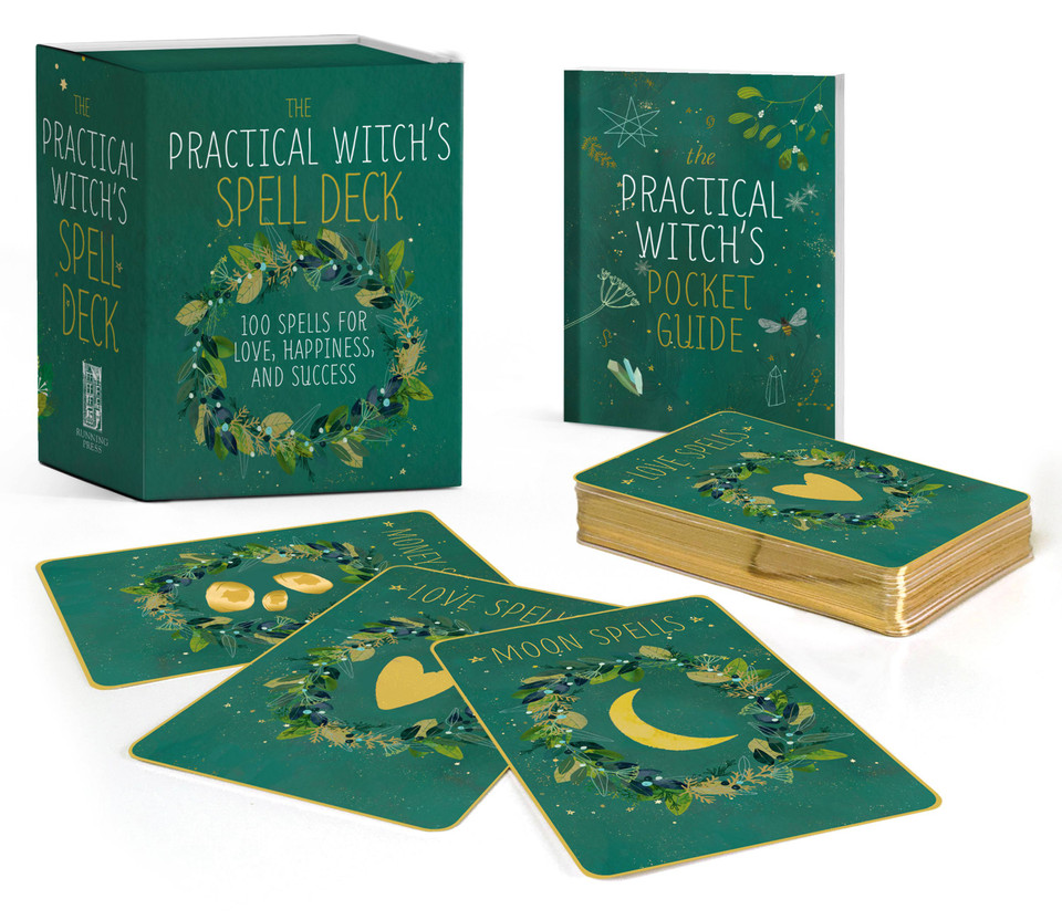 The Practical Witch's Spell Deck: 100 Spells for Love, Happiness, and Success (RP Minis) book cover by Cerridwen Greenleaf