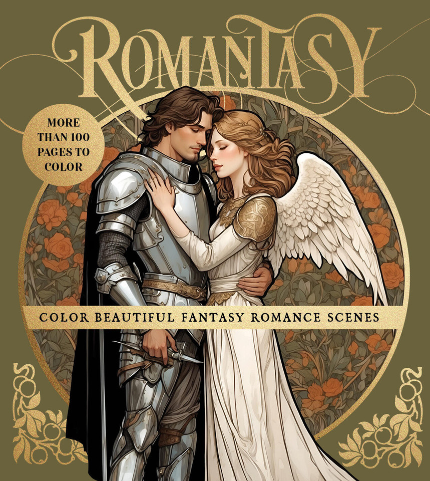 Romantasy Coloring Book: Color Beautiful Fantasy Romance Scenes - More Than 100 Pages to Color (Chartwell Coloring Books) book cover by Editors of Chartwell Books